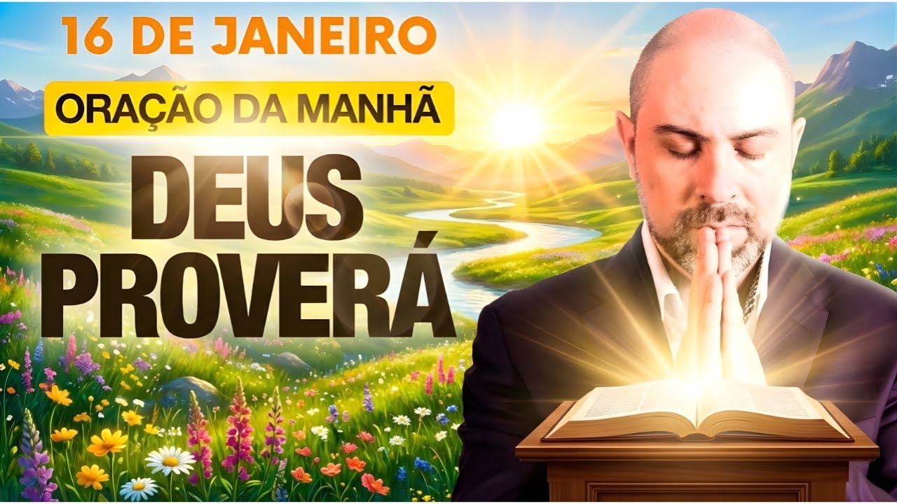ORAÇÃO DA MANHÃ DE HOJE 16 DE JANEIRO SALMO 91: DEUS PROVERÁ, PASTOS VERDES E ÁGUAS VINICIUS IRACET.