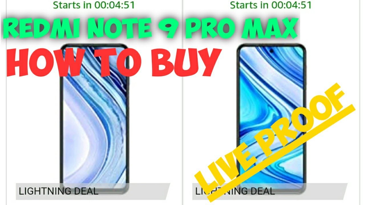 How to buy redmi note 9 pro max from Amazon||flash sale||live proof