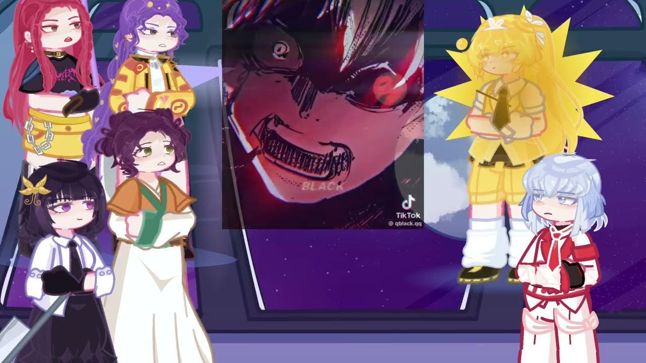 Fandoms react to kaneki | tokyo ghoul | Gacha Life 2