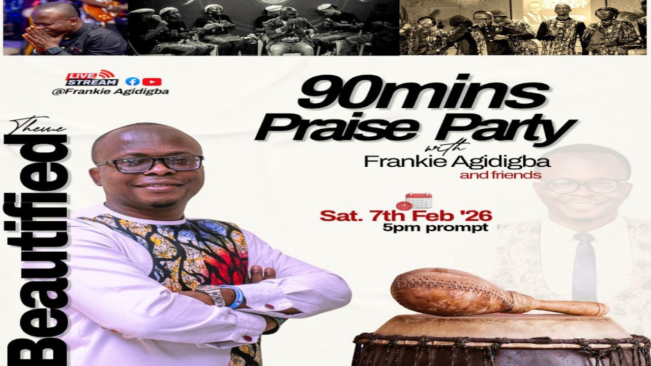Frankie Agidigba ministering @ BEAUTIFIED PRAISE PARTY