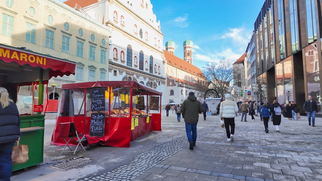 Stachus to Marienplatz Walk | 4K Munich Walk