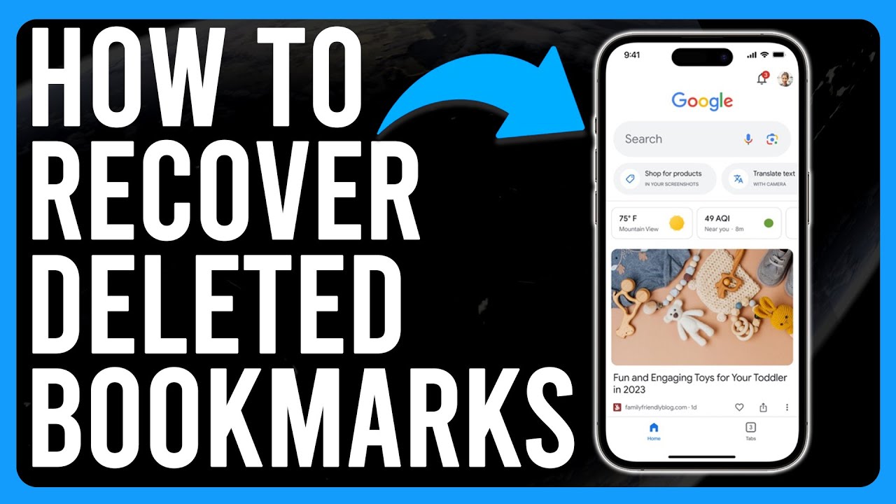 How to Get Your Google Chrome Bookmarks Back (How to Recover Deleted Bookmarks on Google)