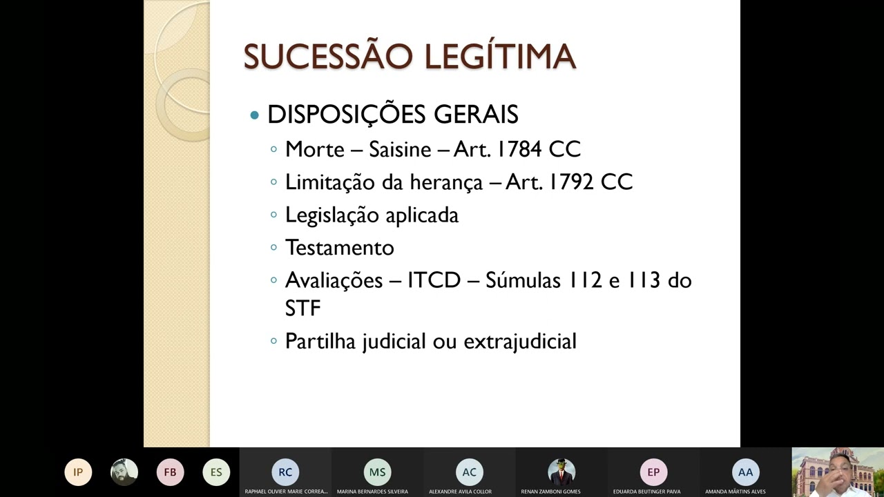 SUC LEGITIMA DISP GERAIS, ACEITACAO, RENUNCIA E CESSAO