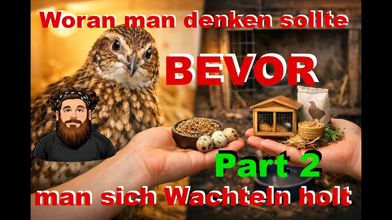 Zeit und Geld für die Wachtelhaltung? - Was man wissen sollte, bevor man sich Wachteln holt