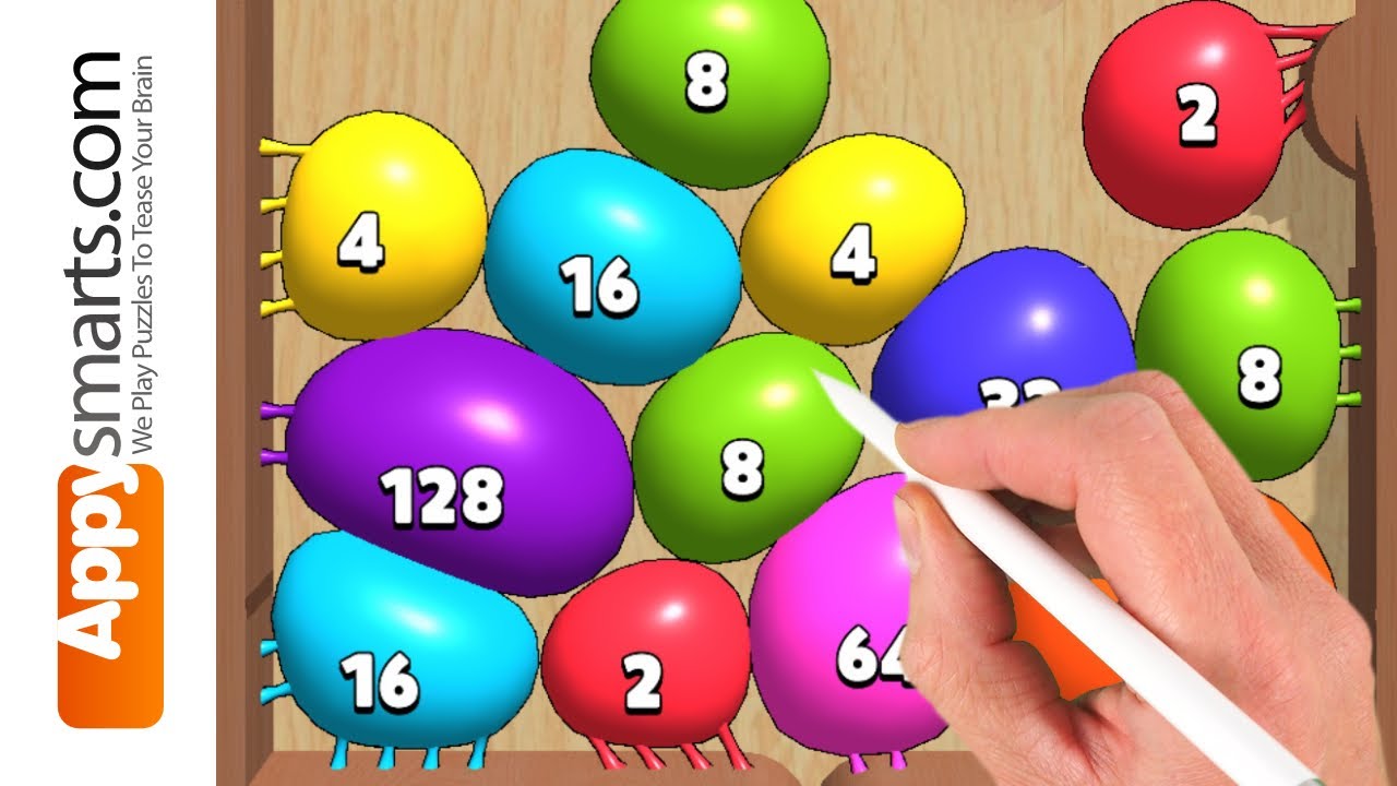 Adding Floating Softbody Number Blobs in Blob Merge 3D Puzzle - Review and Walkthrough