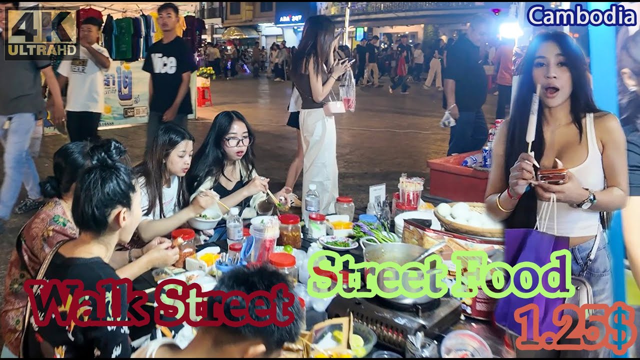 Cambodia’s Street Food 1.25$ Dollar Menu!! Cheapest in Asia!! #931