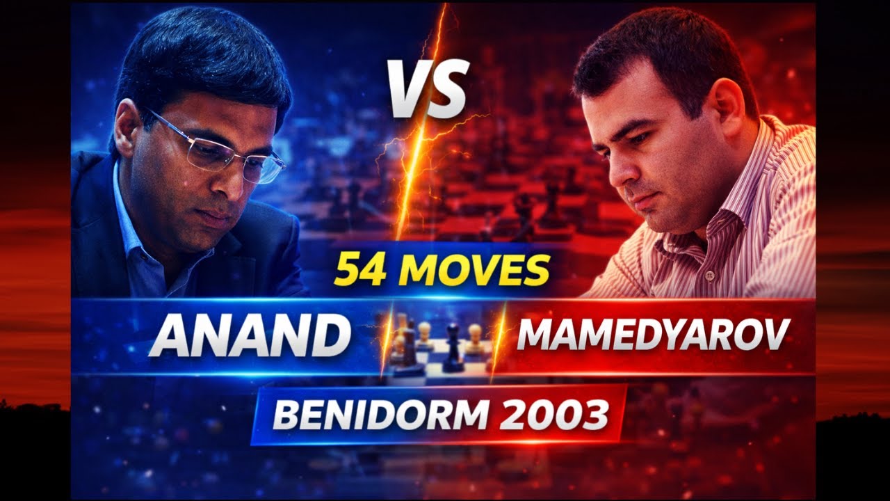 Viswanathan Anand vs Shakhriyar Mamedyarov | Benidorm 2003 | 54-Move Victory