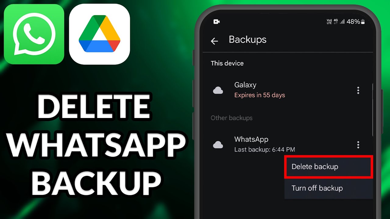 How To Delete WhatsApp Chat Backup From Google Drive
