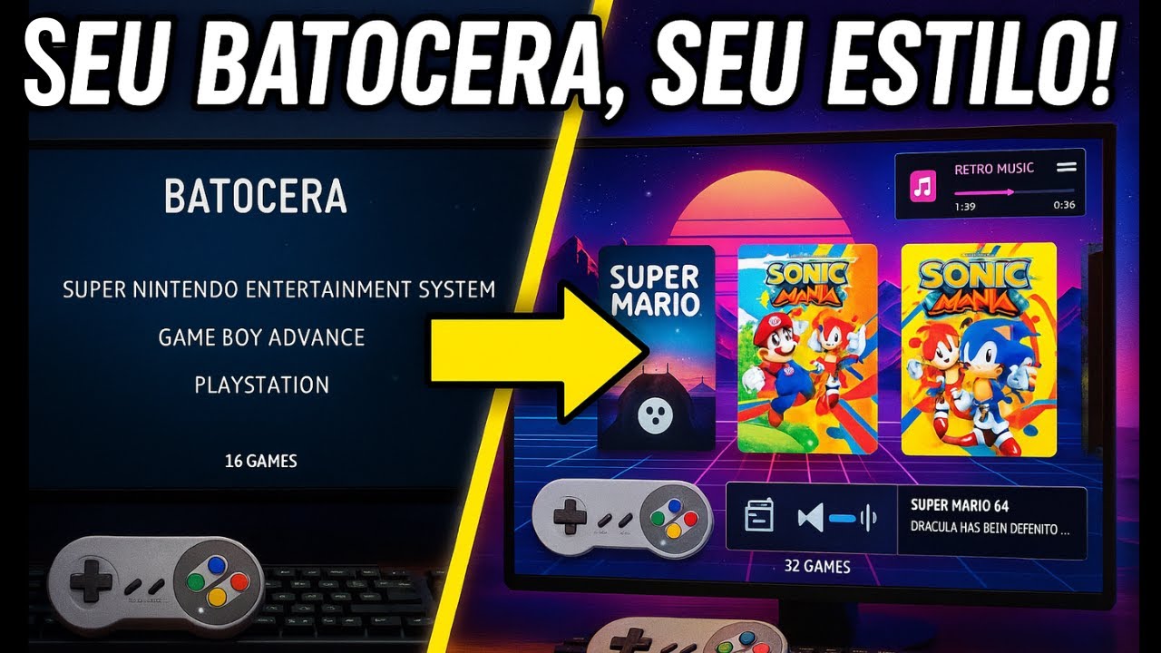 Deixe o Batocera INCRÍVEL! 🚀 Capas, Temas, Músicas e Muito Mais [Tutorial 2025]