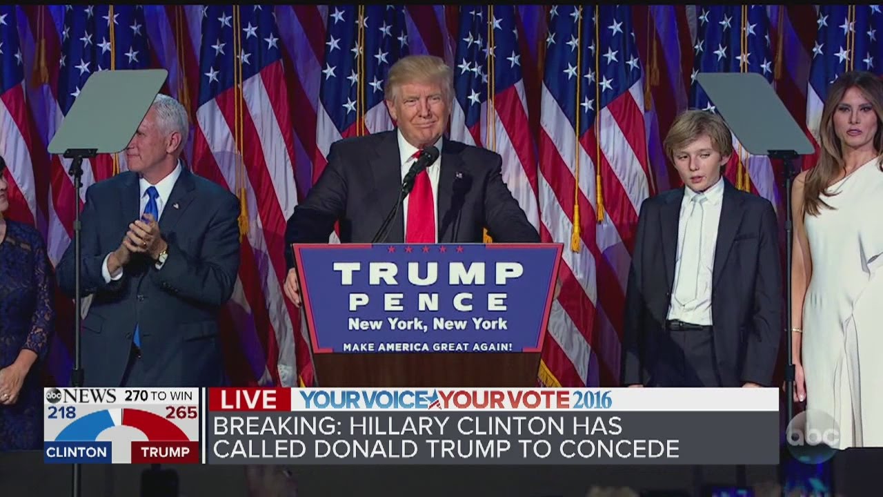 Mike Pence introduces Donald Trump as President-Elect of the United States