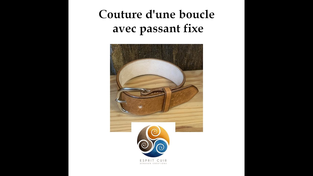 Couture d'une boucle avec passant fixe