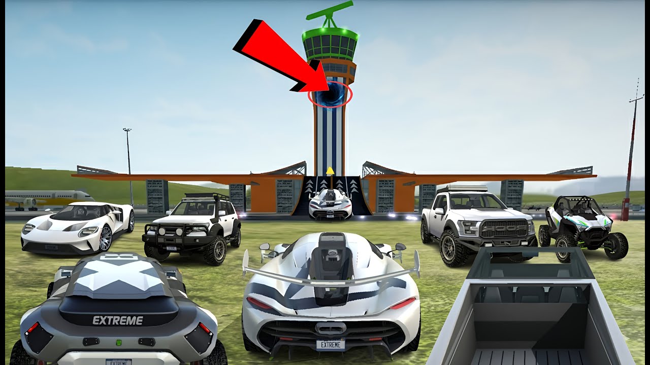 All White Cars Stunts Through ATC Tower // Extreme Car  Driving Simulator // Cars Gameplay