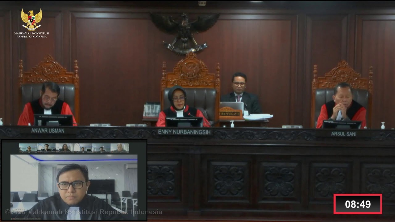Sidang Perkara Nomor 66/PUU-XXIV/2026. Jum'at, 20 Februari 2026.