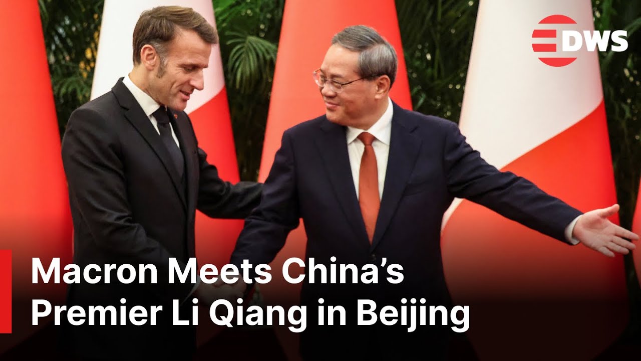FULL BILATERAL MEETING: Macron Meets China&rsquo;s Premier Li Qiang in Beijing | France&ndash;China Summit |AC1E