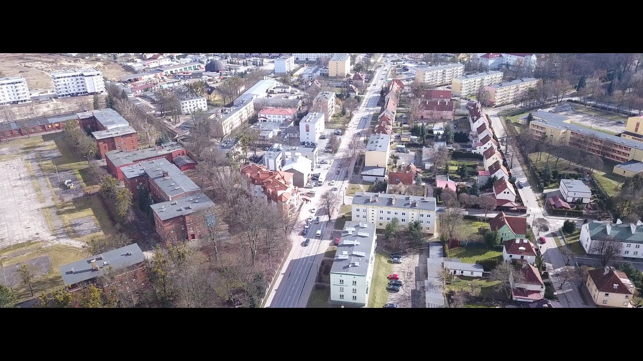 Ostróda - ul. Grunwaldzka (2020-02-28) 4K