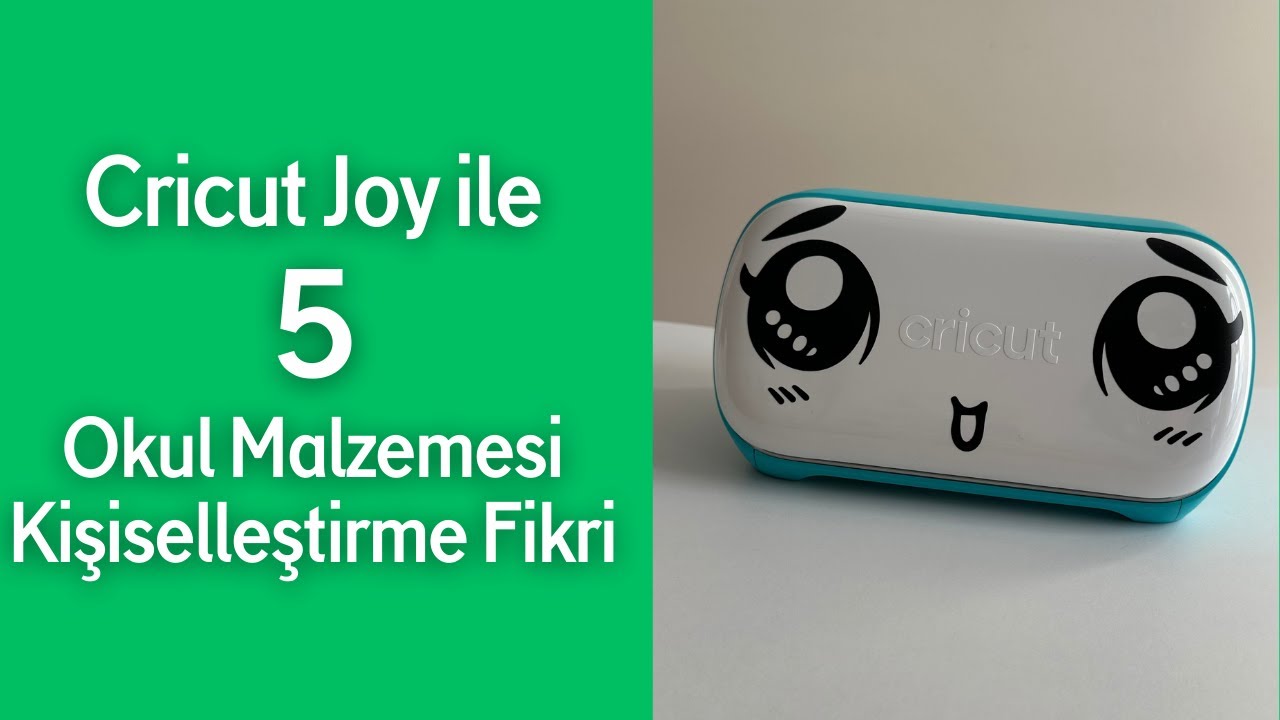 Cricut Joy ile 5 Farklı Okul Malzemesi Kişiselleştirme Fikri 💚 | 5 Amazing Idea with Cricut Joy