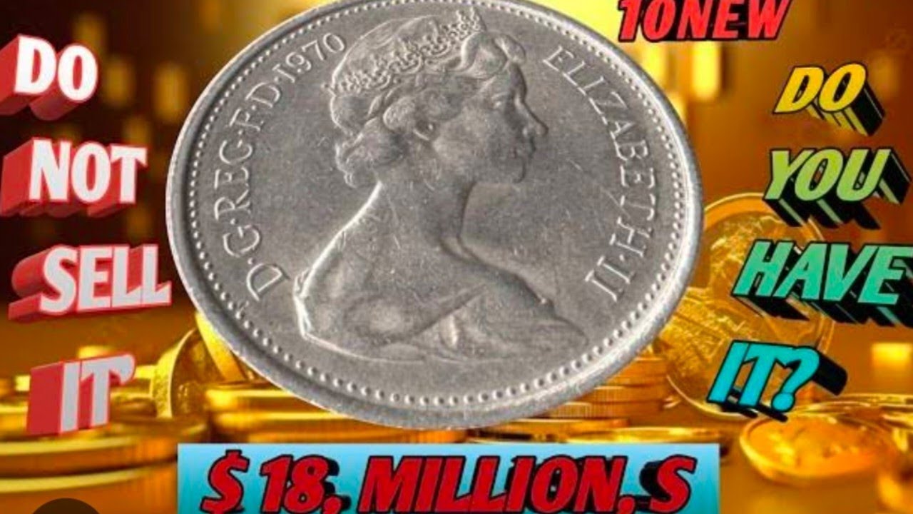 Rare 1970 Queen Elizabeth II 10 Pence Coin &ndash; Pre-Decimal Collectible