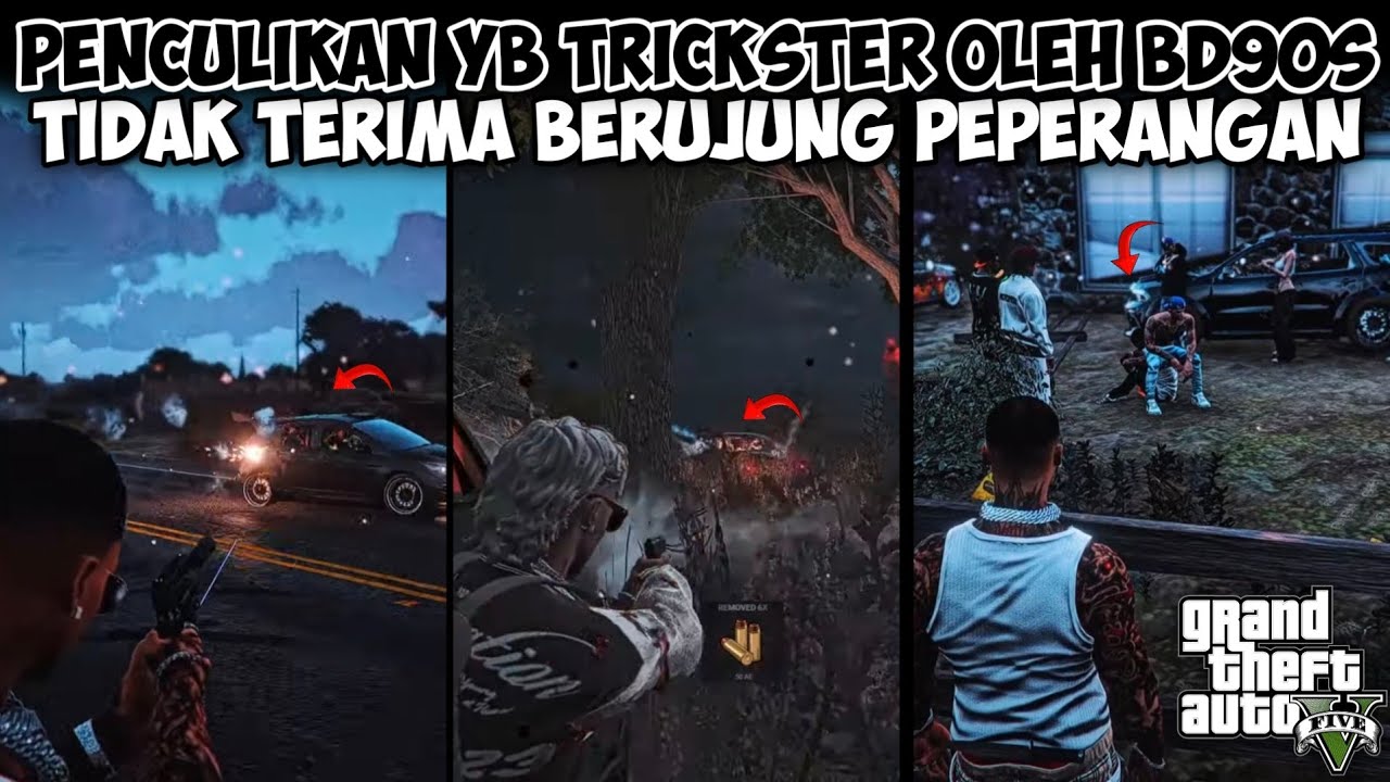 TIDAK TERIMA YB DICULIK!🔥 TRICKSTER US VS BD90S PECAH PERANG | GTA V ROLEPLAY