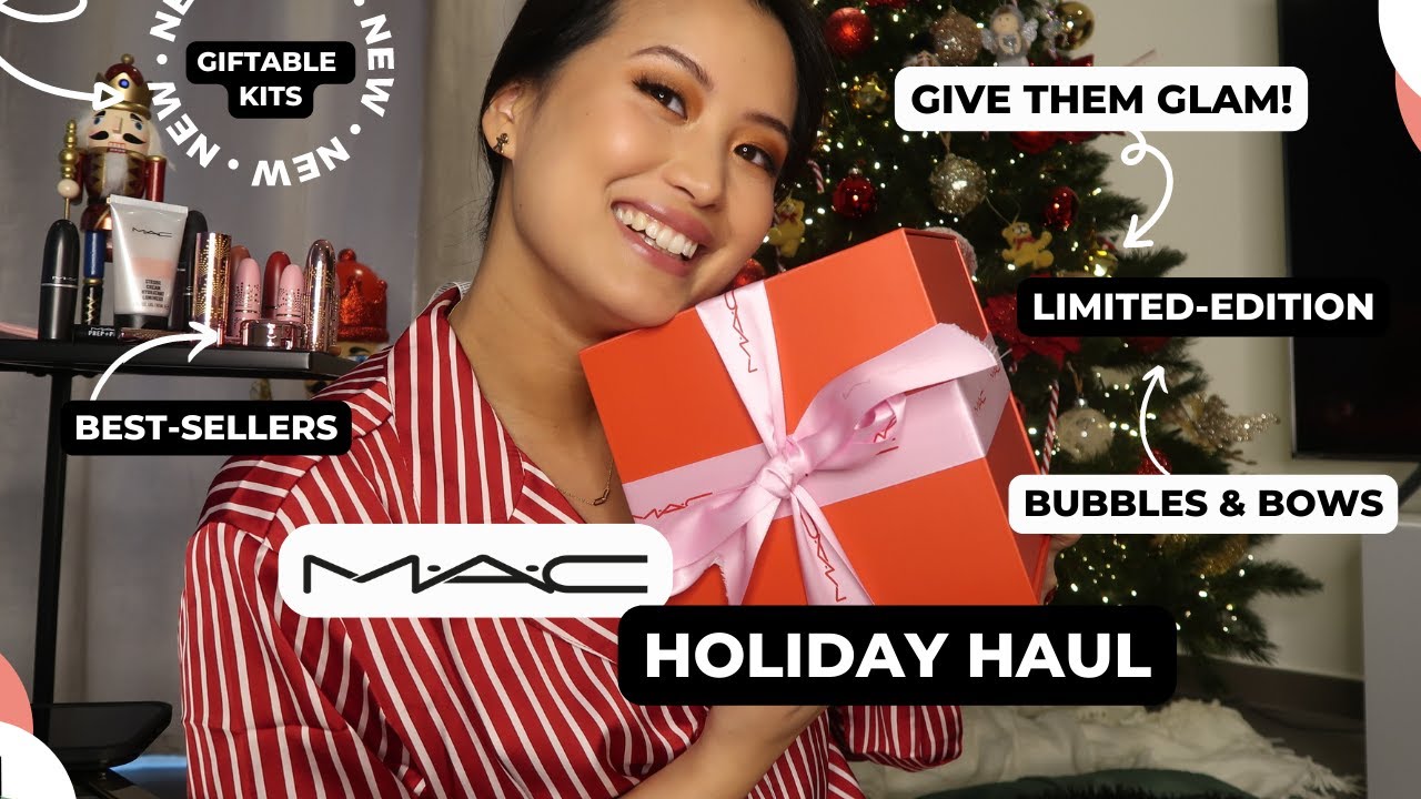 MAC COSMETICS HOLIDAY PR PACKAGE LIMITED EDITION GIFT KITS AND BUBBLES & BOWS