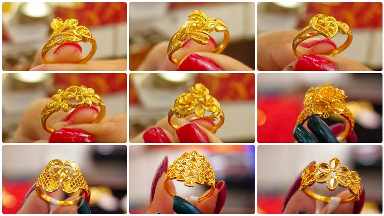New Gold Ring Designs For Women's With Price || Daily Use Ring Design In Gold |