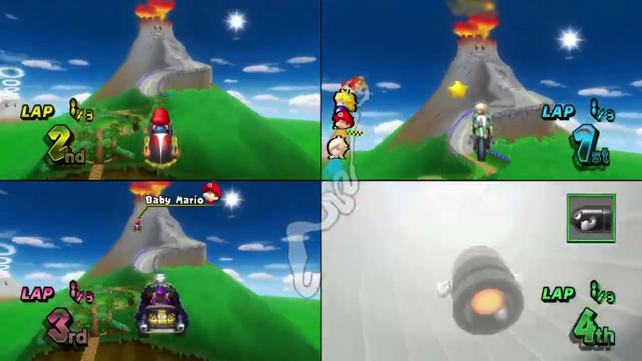 Mario Kart Wii ✦ 4 Players #366 Lightning Cup 150cc