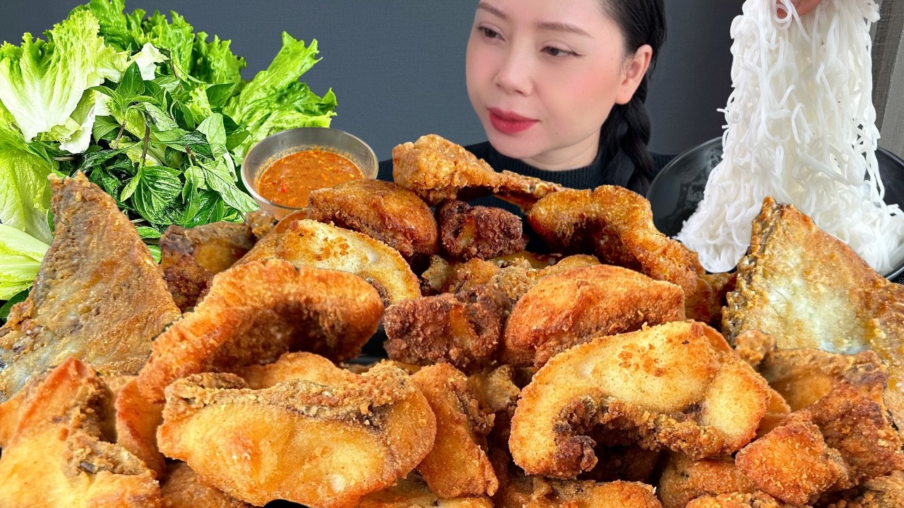 ASMR MUKBANG CRISPY FRIED FISH 🐟| COOKING & EATING SOUNDS