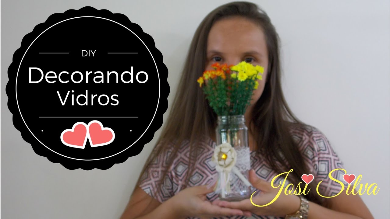 DIY-Vidro de azeitona decorado-By Josi Silva