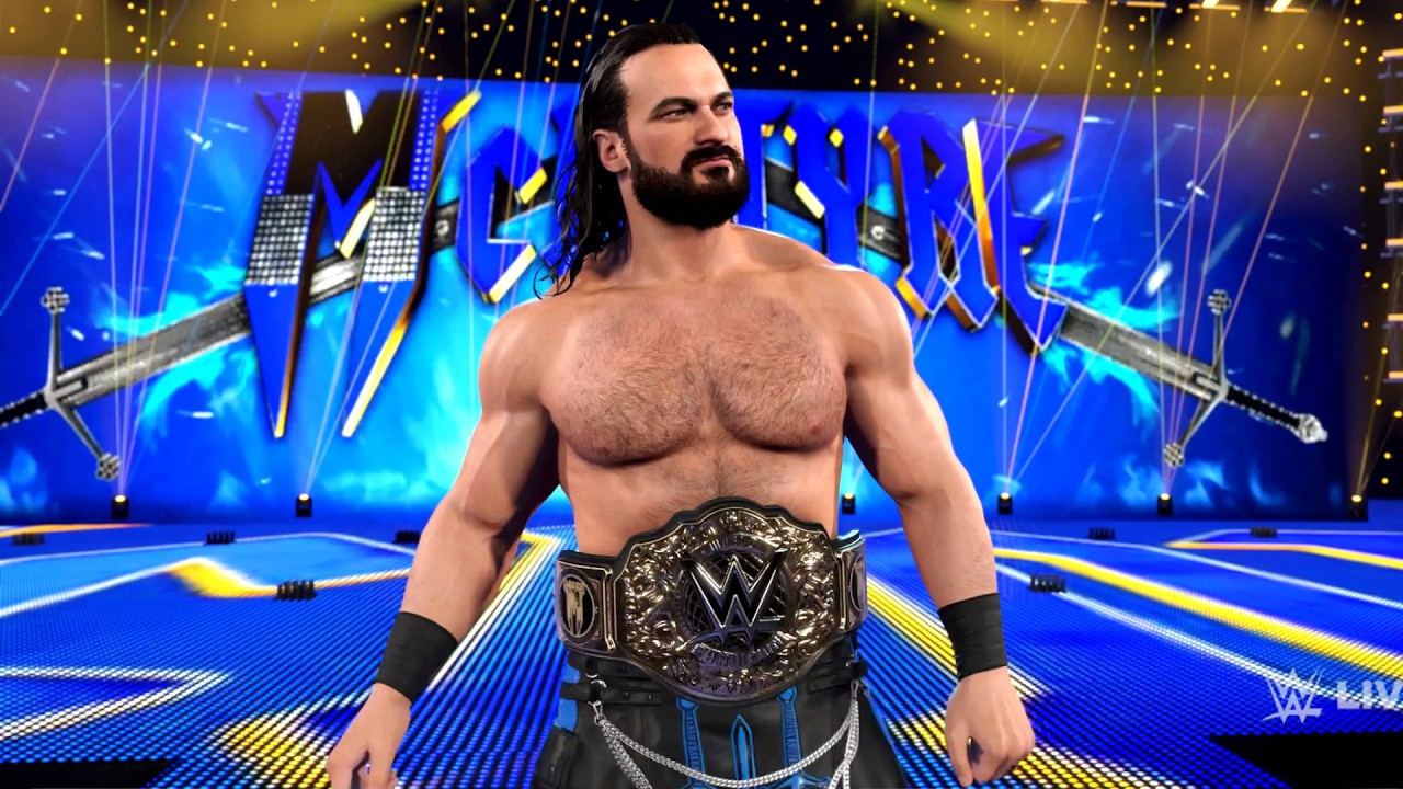WWE 2K26 - Выход Дрю Макинтайра с чемпионским поясом мира в тяжелом весе!