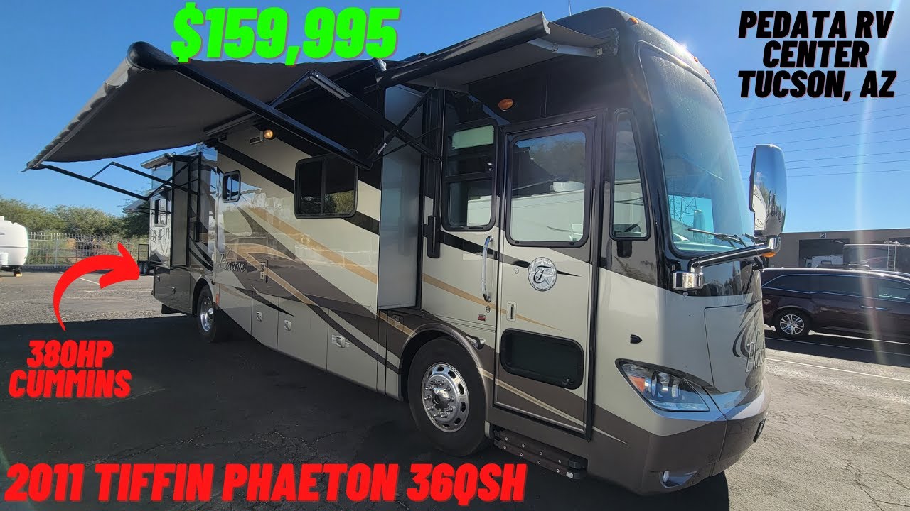 SOLD! 2011 Tiffin Phaeton 36QSH Video Walkthrough! 37', Quad Slide, 380hp Cummins for $159,995
