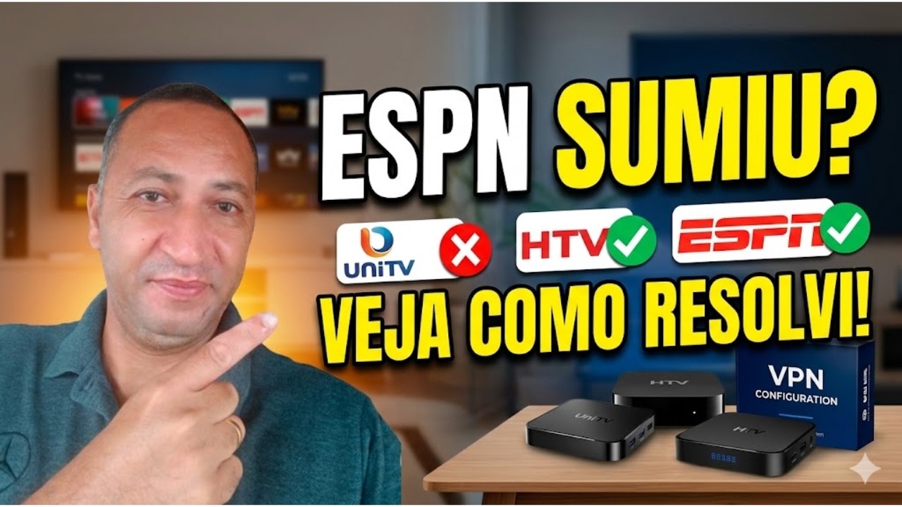 ESPN SAIU DO UNITV, CANAIS DA ESPN SAIU DO UNITV, ESPN SAIU DO UNITV E HTV, VEJA COMO RESOLVI