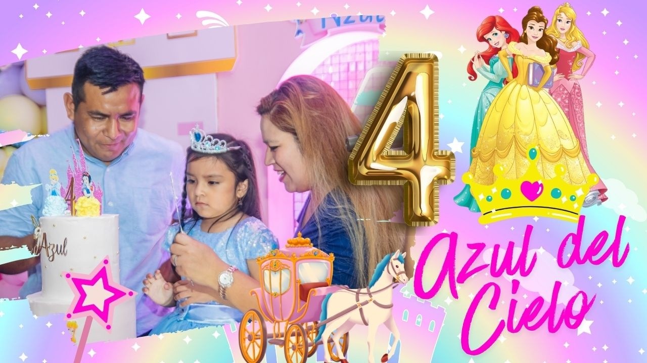 Mis 04 añitos - Azul del Cielo