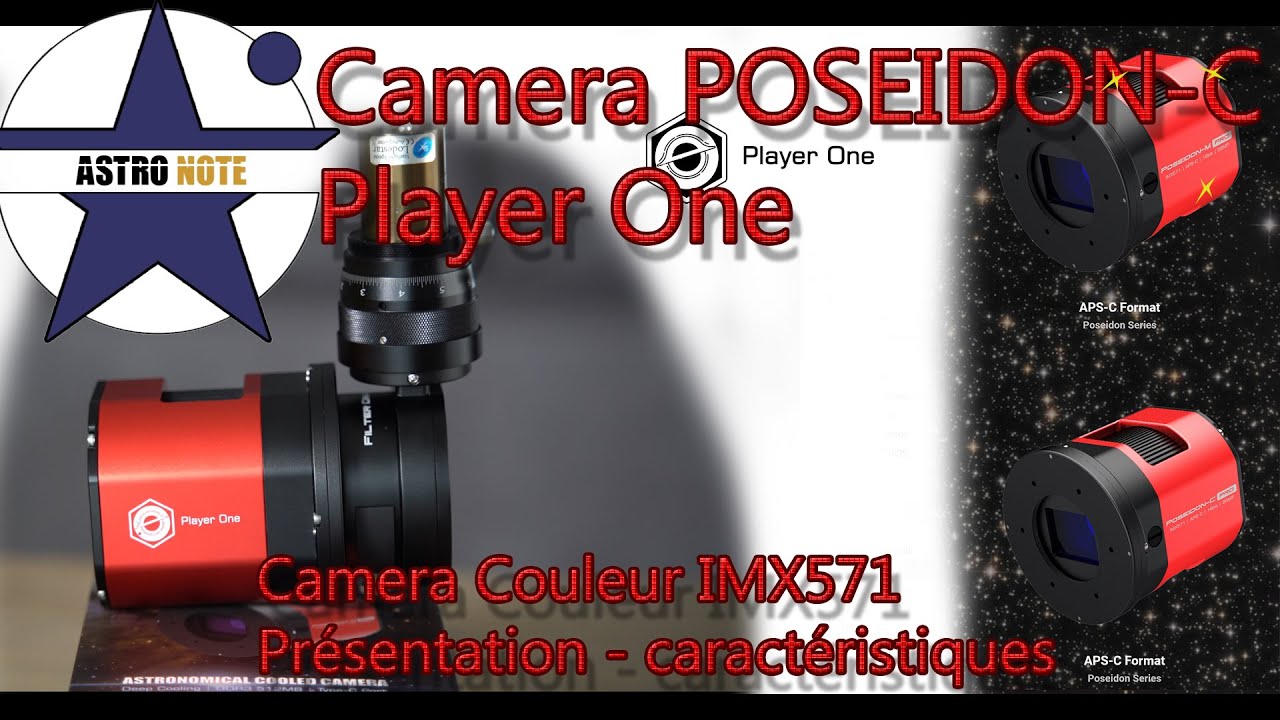 ⭐ Caméra Poseidon-C de Player One - Unboxing présentation installation des options