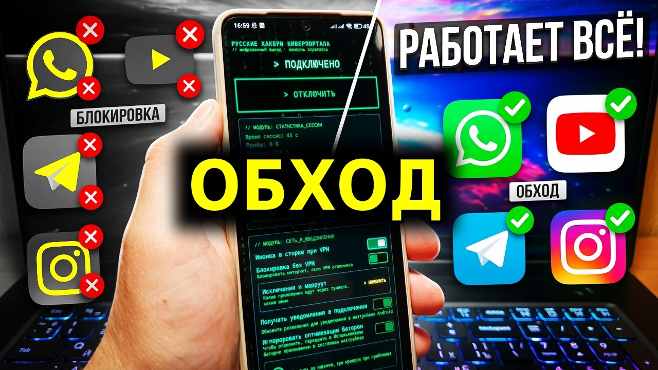 TOP WAYS👉 How to quickly bypass blocks on WhatsApp, YouTube, Telegram, Instagram and everything else