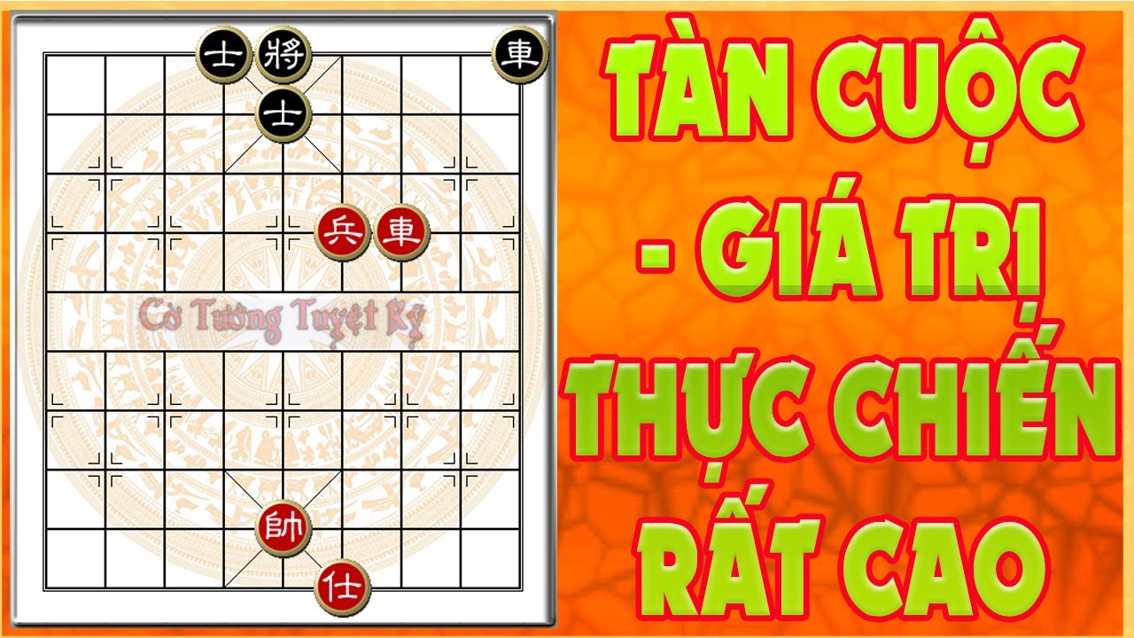 Cờ tàn thực chiến: Hình tàn Xe đơn Tốt đấu Xe 2 Sĩ rất thường gặp trong thực chiến.