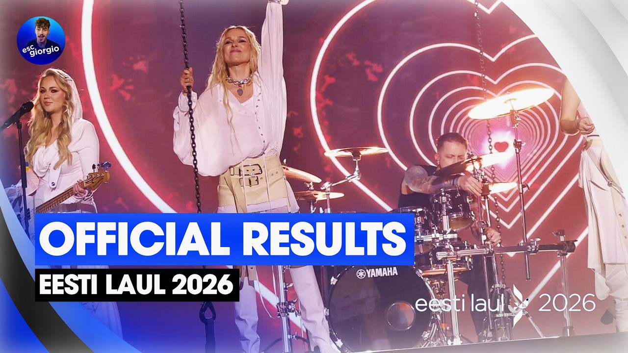 🇪🇪 Эстонский песенный конкурс 2026: Официальные результаты