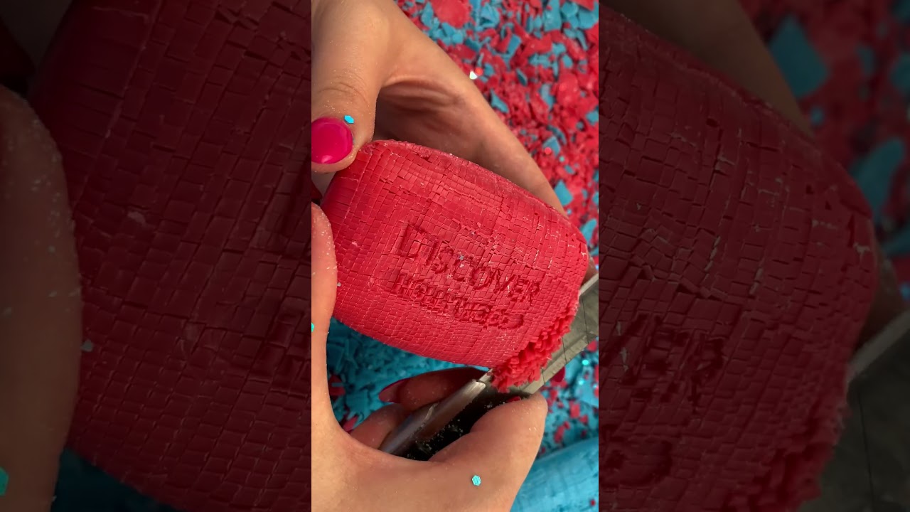ASMR cutting soap cubes #satisfying #oddlysatisfying #soap