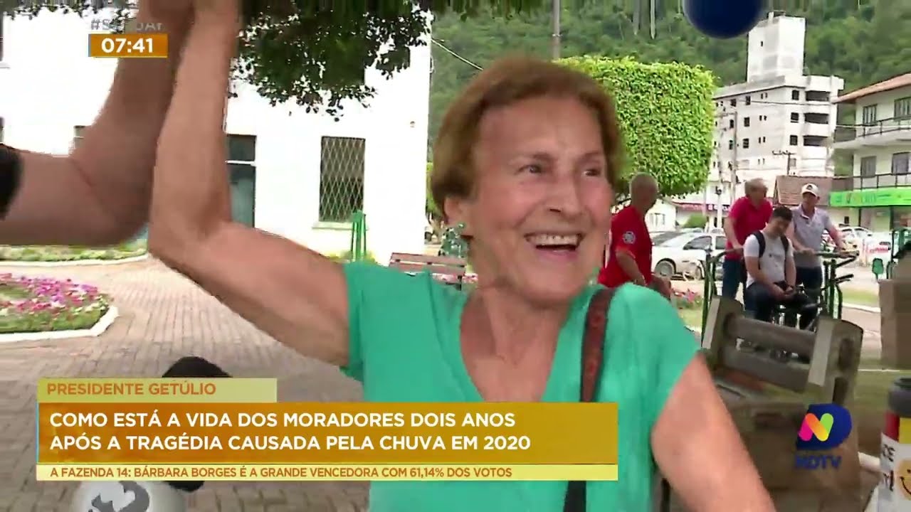 Moradores de Presidente Getúlio reconstroem a cidade após a enchente do ano de 2020