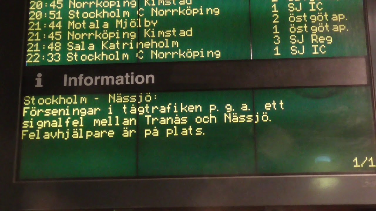 Tåg Linköping 20-02-29 (Snälltåget 3900)