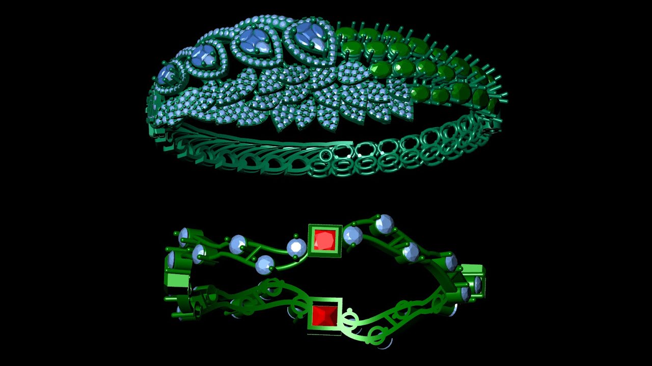 Complete Cad Work __ 2 Bracelet Designs __ Part = 9
