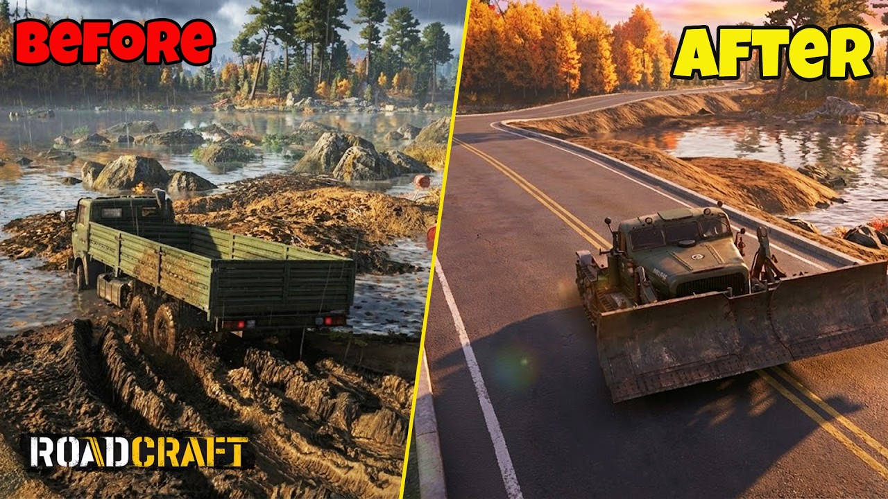 RoadCraft - Building a Road Through the CURSED SWAMP! (4K)