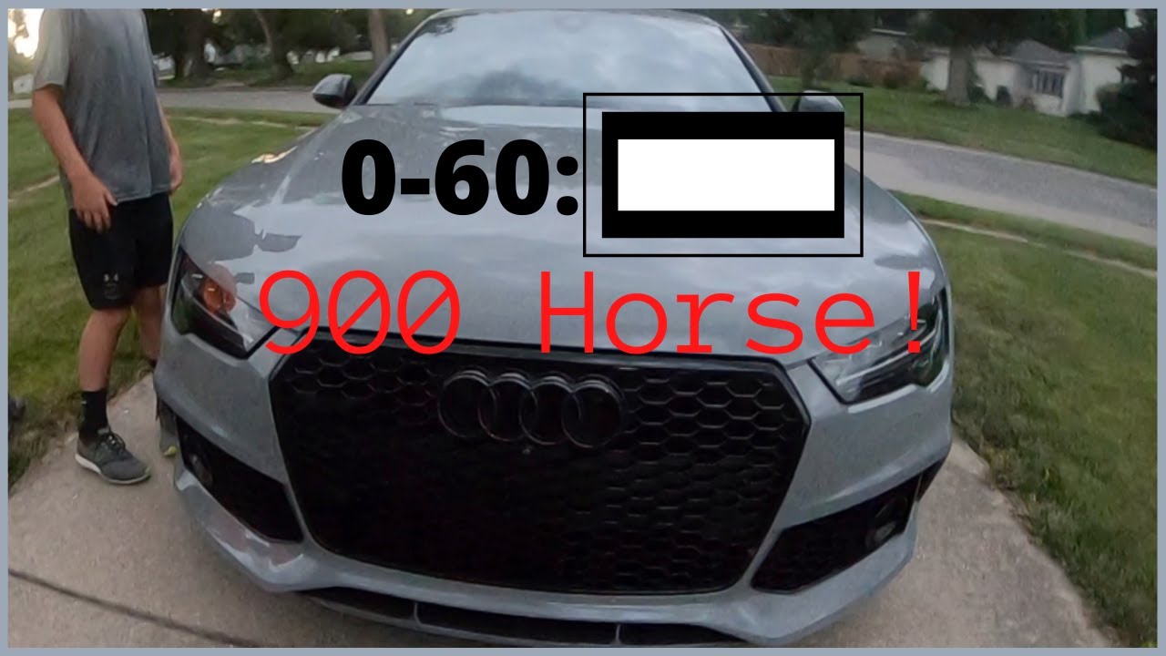 Audi RS7 with a 900 horsepower tune is insane!