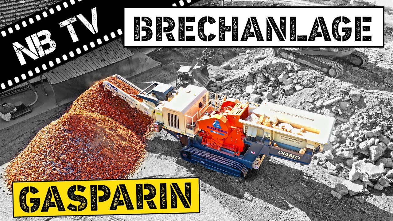 Gasparin Diablo | 30to Backenbrecher mit Raupenfahrwerk
