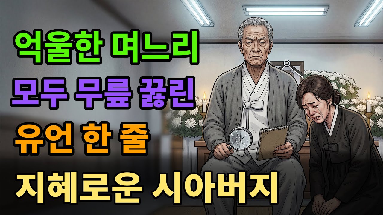 억울한 며느리, 시아버지 유언 한 줄에 모두가 무릎 꿇었다 | 야담ㅣ민담ㅣ설화ㅣ전설ㅣ조선야담ㅣ옛날이야기ㅣ오디오북ㅣ수면ㅣ찬합ㅣ반보기ㅣ효도 | 친청어머니 | 친정엄마