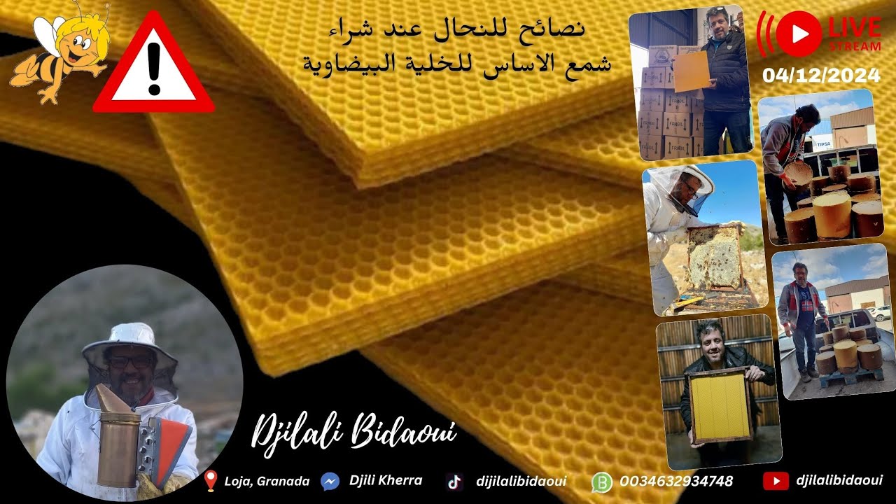 اسباب انتاج وفير من  العسل هو جوده شمع الاساس فاعلم ان انطلاقه الموسم عندك يوم شراء شمع الاساس