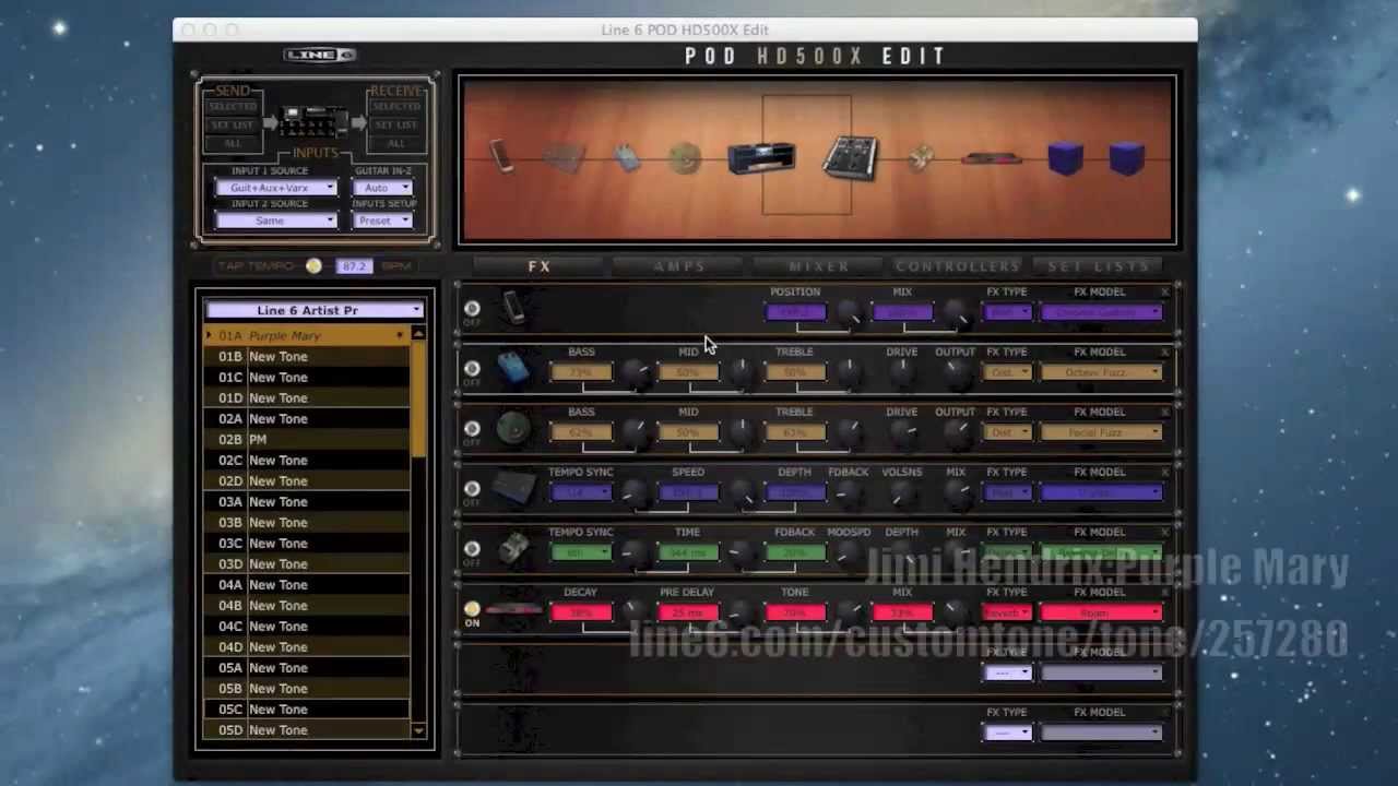 Creating a Jimi Hendrix Tone on the POD HD500X