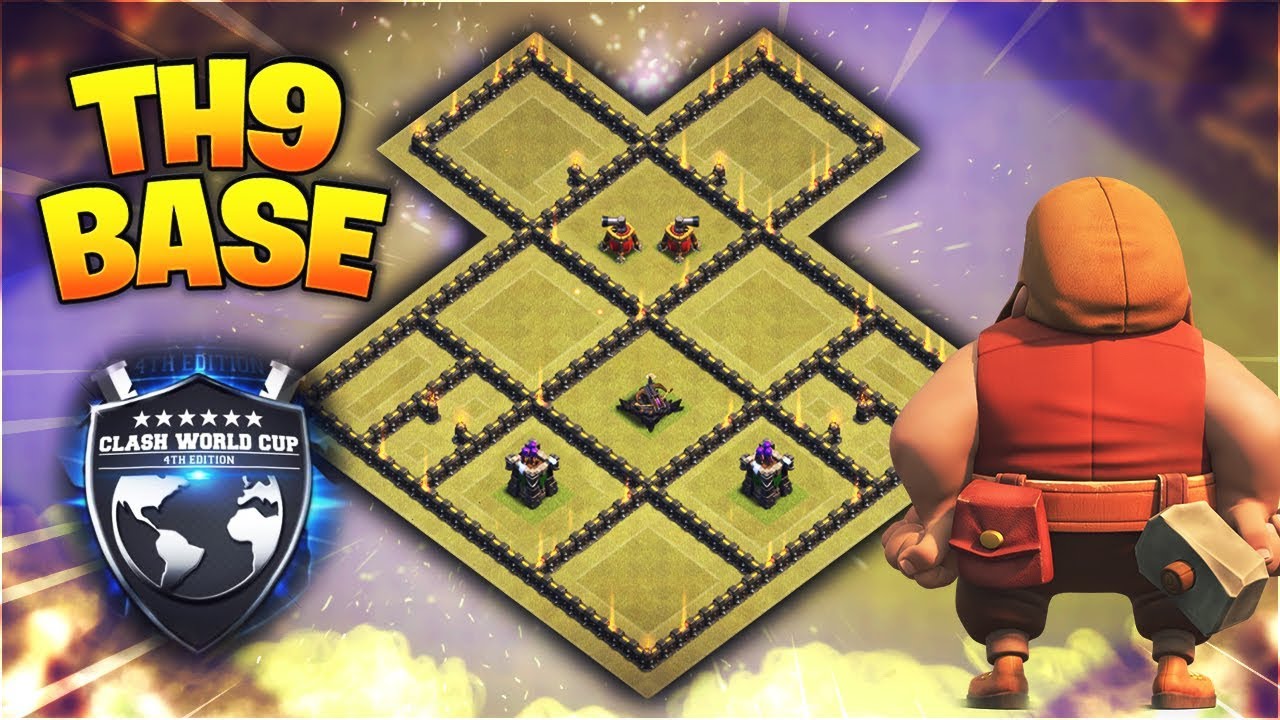 El DISEÑO de TH9 que USAN los CAMPEONES del MUNDO | Aldea anti 3 Estrellas + Replays
