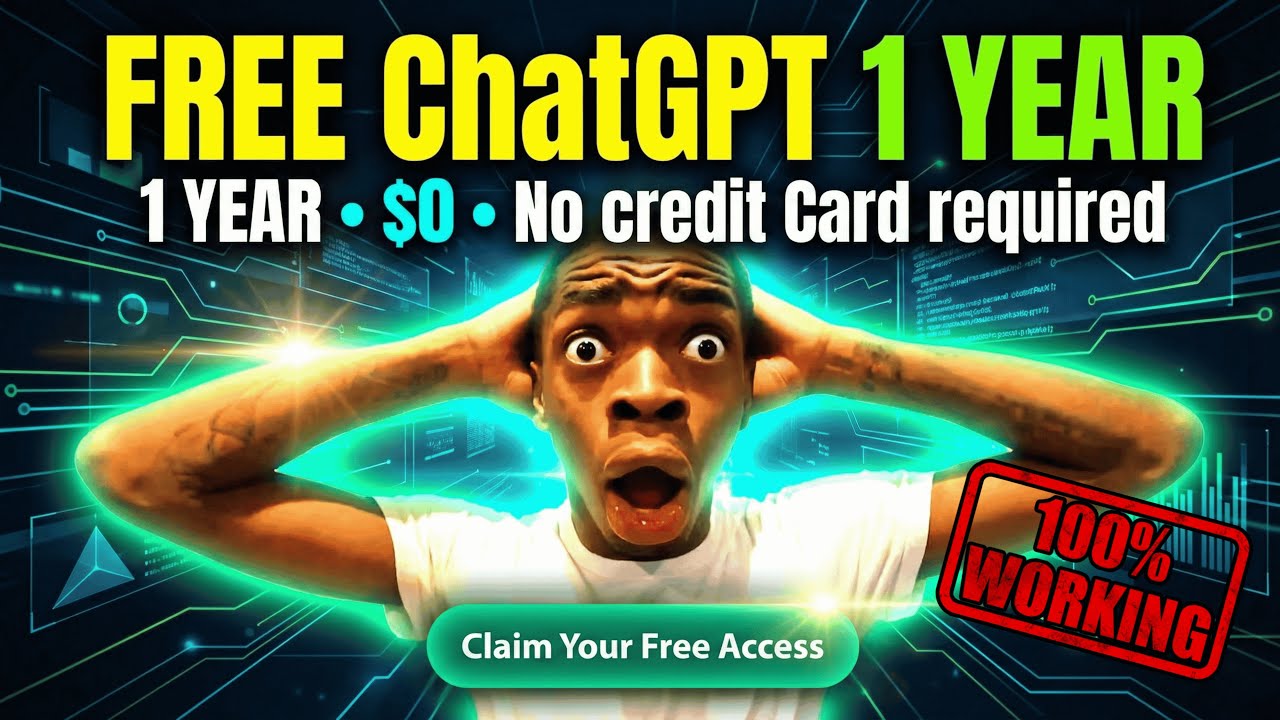 I Got ChatGPT Plus FREE for 1 Year… No Credit Card 💀 (Working Trick)