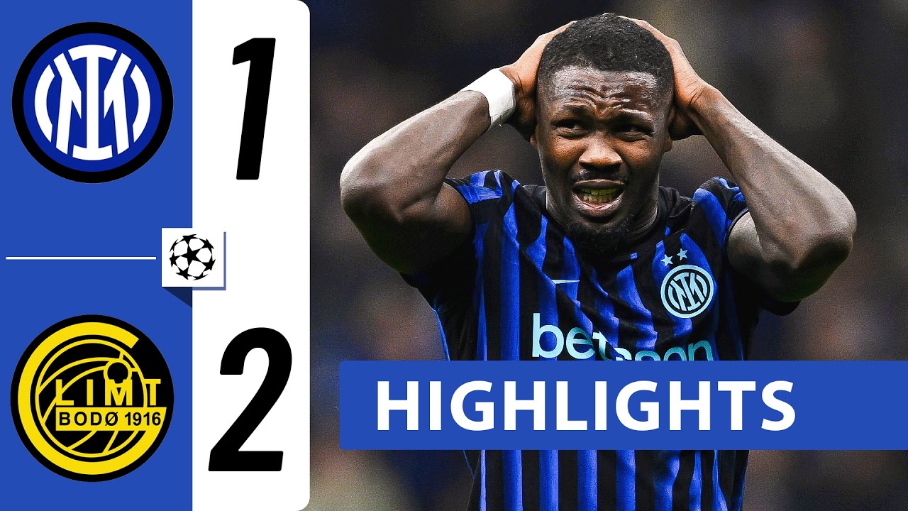 Inter Milan 1 vs 2 Bodo Glimt | All Goals and Highlights | UEFA Champions League