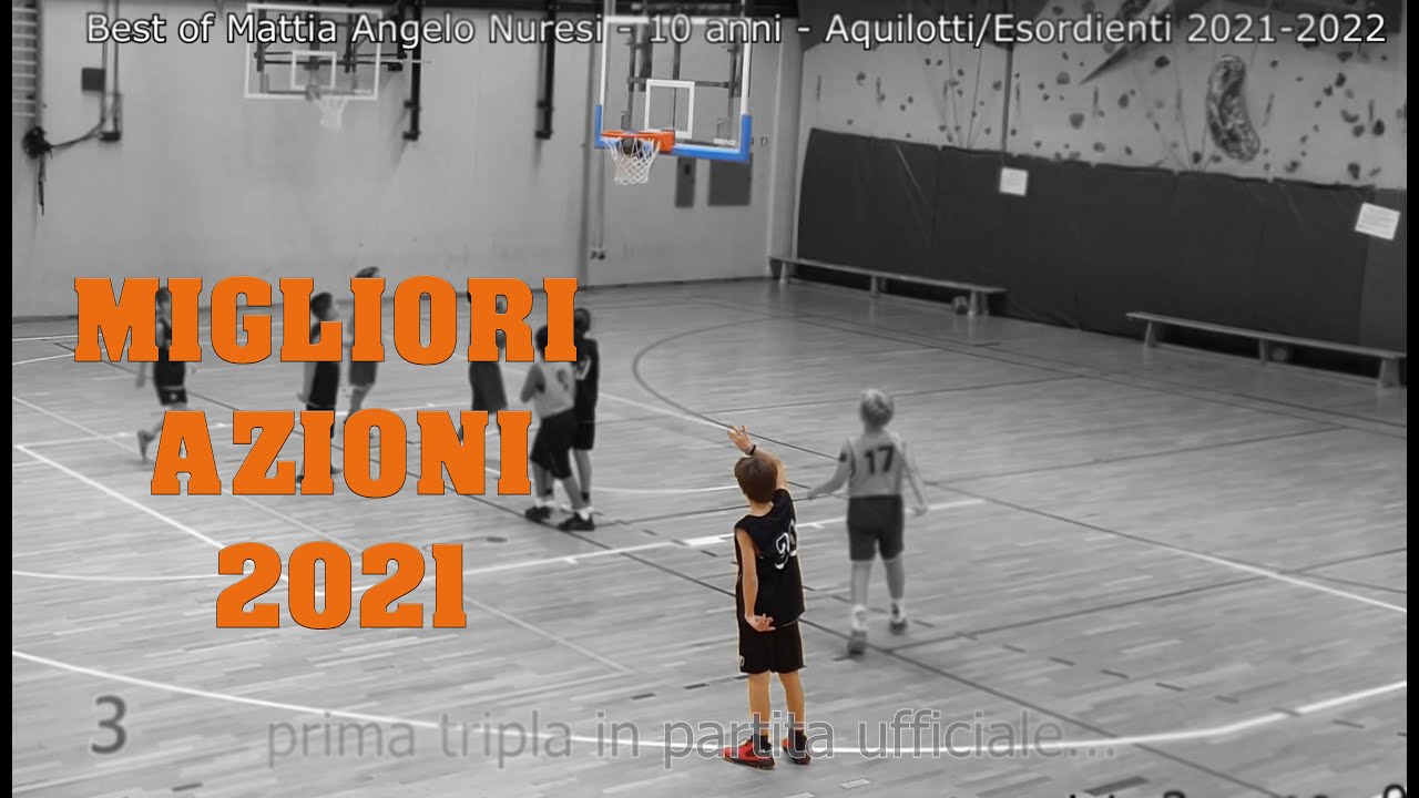 BEST 30 PLAYS - Migliori 30 giocate - Basket - Mattia Angelo dell'anno 2021 (Aquilotti e Esordienti)